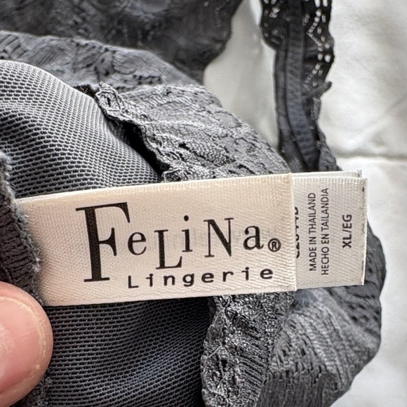 Bundle of Felina Lingerie XL Bralette Set - Black and Gray - Picture 4 of 13